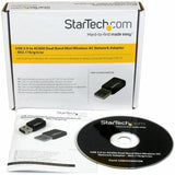 StarTech.com USB 2.0 AC600 Mini Dual Band Wireless-AC Network Adapter - 1T1R 802.11ac WiFi Adapter — USB433WACDB