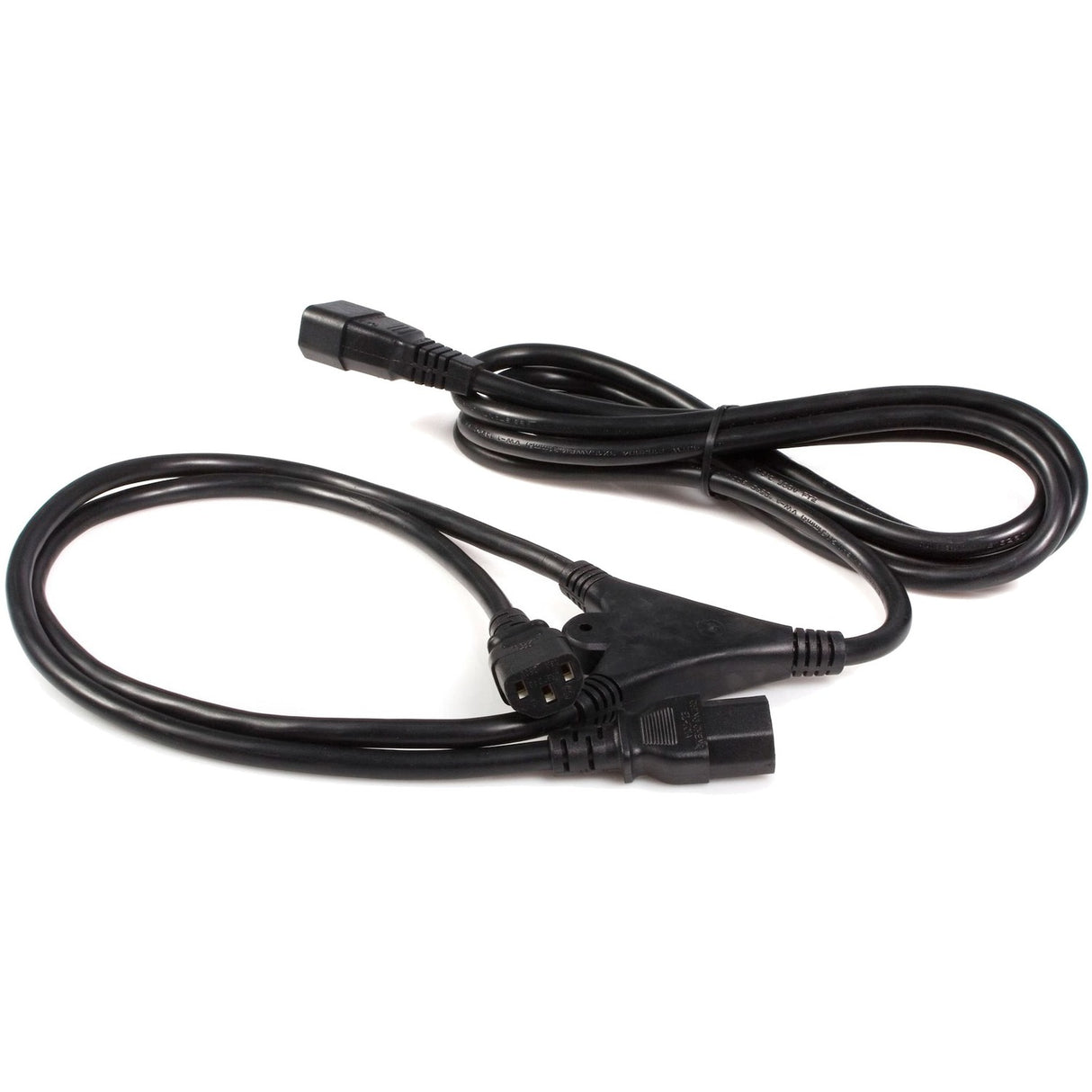 StarTech.com 10ft (3m) Power Extension Cord Splitter, C14 to 2x C13, 13A 250V, 16AWG, Computer Power Cord Extension, Power Extension Cable — PXT100Y