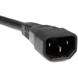 StarTech.com 10ft (3m) Power Extension Cord Splitter, C14 to 2x C13, 13A 250V, 16AWG, Computer Power Cord Extension, Power Extension Cable — PXT100Y