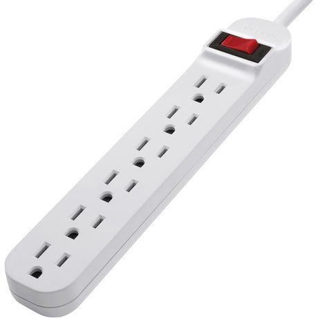 Belkin 6 Outlet Power Strip - 5 foot cord - White — F9P609-05R-DP