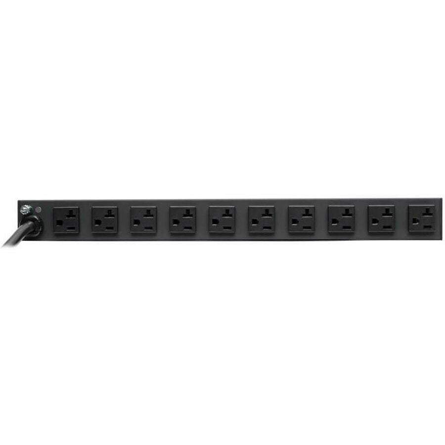 Eaton Tripp Lite Series Isobar 12-Outlet Network Server Surge Protector, 15 ft. (4.57 m) Cord with 5-20P Plug, 3840 Joules, Diagnostic LEDs, 1U Rackmount — IBAR12-20ULTRA