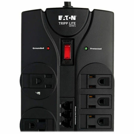 Eaton Tripp Lite Series Protect It! 12-Outlet Surge Protector, 8 ft. (2.43 m) Cord, 2160 Joules, Tel/Modem Protection — TLP1208TEL
