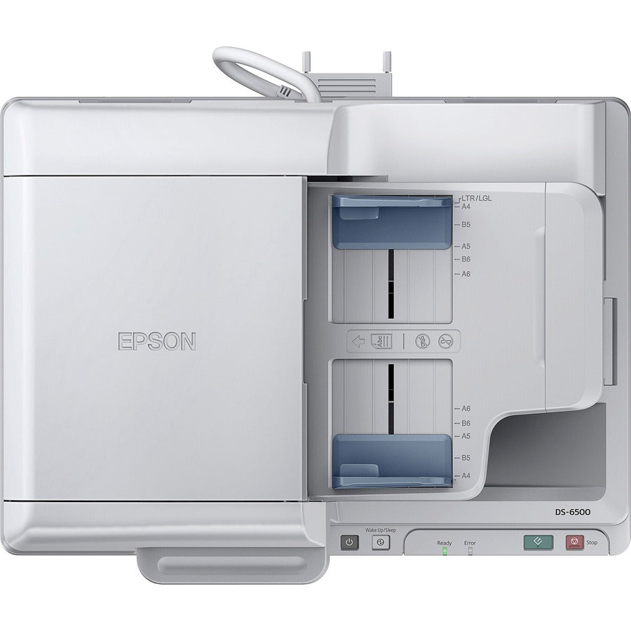 Epson WorkForce DS-6500 Flatbed Scanner - 1200 dpi Optical - White — B11B205221