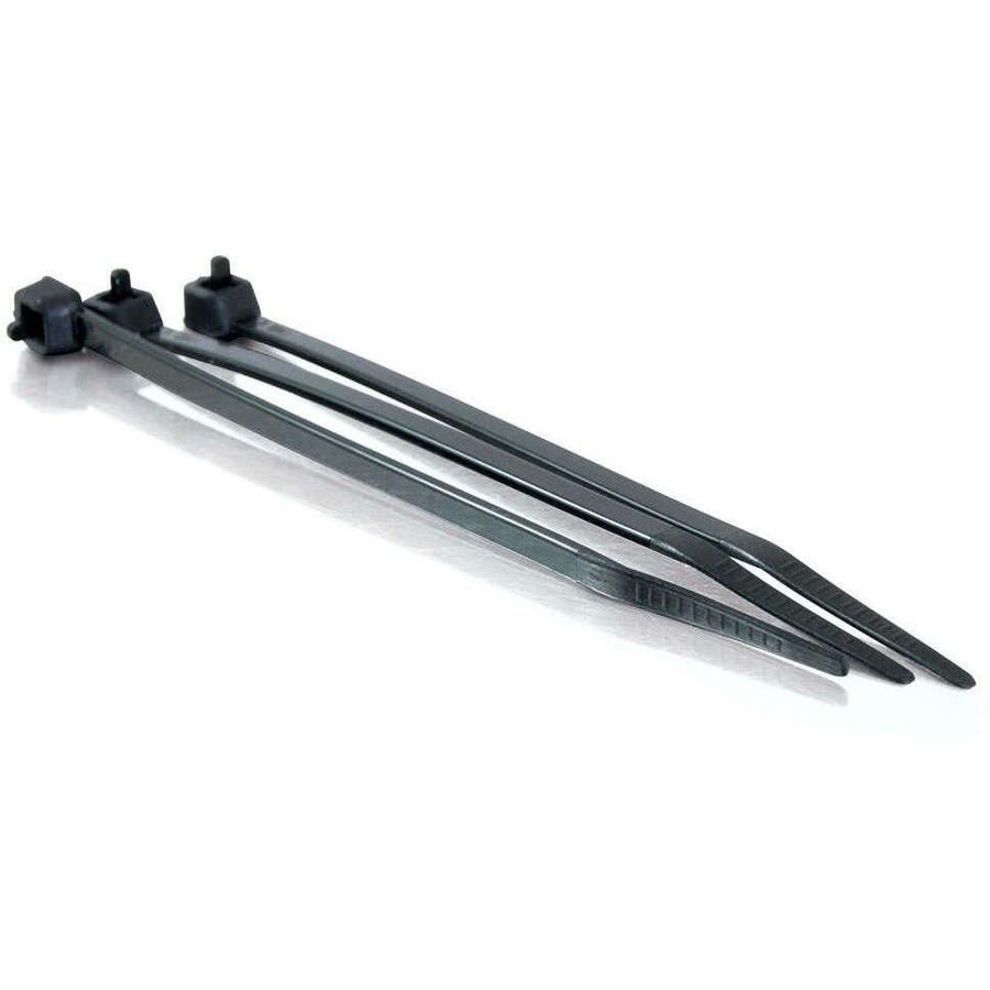 C2G 7.5in Cable Ties - Black - 100pk — 43038
