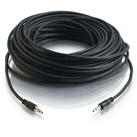 C2G 75ft 3.5mm Stereo Audio Cable With Low Profile Connectors M/M - In-Wall CMG-Rated — 40110