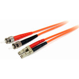 StarTech.com 1m Fiber Optic Cable - Multimode Duplex 62.5/125 LSZH Fiber Jumper Cord - LC/ST — FIBLCST1