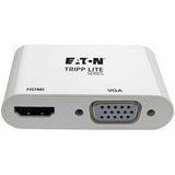 Eaton Tripp Lite Series USB-C Multiport Adapter (M/2xF) - 4K HDMI, VGA, White — U444-06N-HV4K