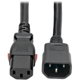 Eaton Tripp Lite Series Heavy-Duty PDU Power Cord, Locking C13 to C14 - 15A, 250V, 14 AWG, 10 ft. (3.05 m) — P005-L10