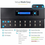StarTech.com Standalone 1 to 15 USB Thumb Drive Duplicator/Eraser, USB Flash Drive Copier/Cloner, Sector-by-Sector Copy, Sanitizer, TAA — USBDUPE115