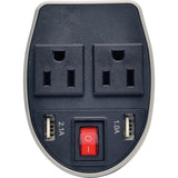 Eaton Tripp Lite Series 200W PowerVerter Ultra-Compact Car Inverter with 2 Outlets and 2 USB Charging Ports, Cup Holder Design — PV200CUSB