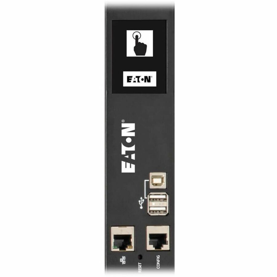 Eaton 8.6kW 208/120V 3PH Monitored PDU - LX Interface, Gigabit, 45 Outlets, L21-30P Input, LCD, 1.8 m Cord, 0U 1.8 m Height, TAA — PDU3EVN6L2130