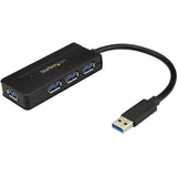 StarTech.com 4 Port USB 3.0 Hub SuperSpeed 5Gbps w/ Fast Charge - Portable USB 3.2 Gen 1 (5Gbps) Type-A Laptop/Desktop Hub - USB Bus/Self Powered — ST4300MINI