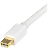 StarTech.com Mini DisplayPort to HDMI Converter Cable - 3 ft (1m) - 4K - White — MDP2HDMM1MW