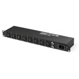 StarTech.com 1U 19" 8 Port Rack Mount PDU, IEC C13 Socket Rackmount Power Supply/ Strip, Horizontal Server Rack PDU 16A 240V — PDU08C13H