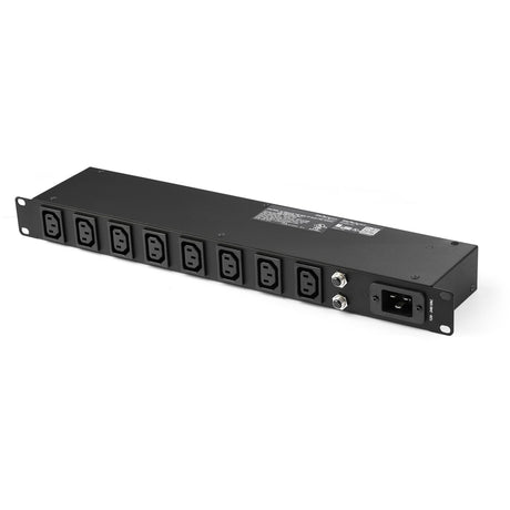 StarTech.com 1U 19" 8 Port Rack Mount PDU, IEC C13 Socket Rackmount Power Supply/ Strip, Horizontal Server Rack PDU 16A 240V — PDU08C13H