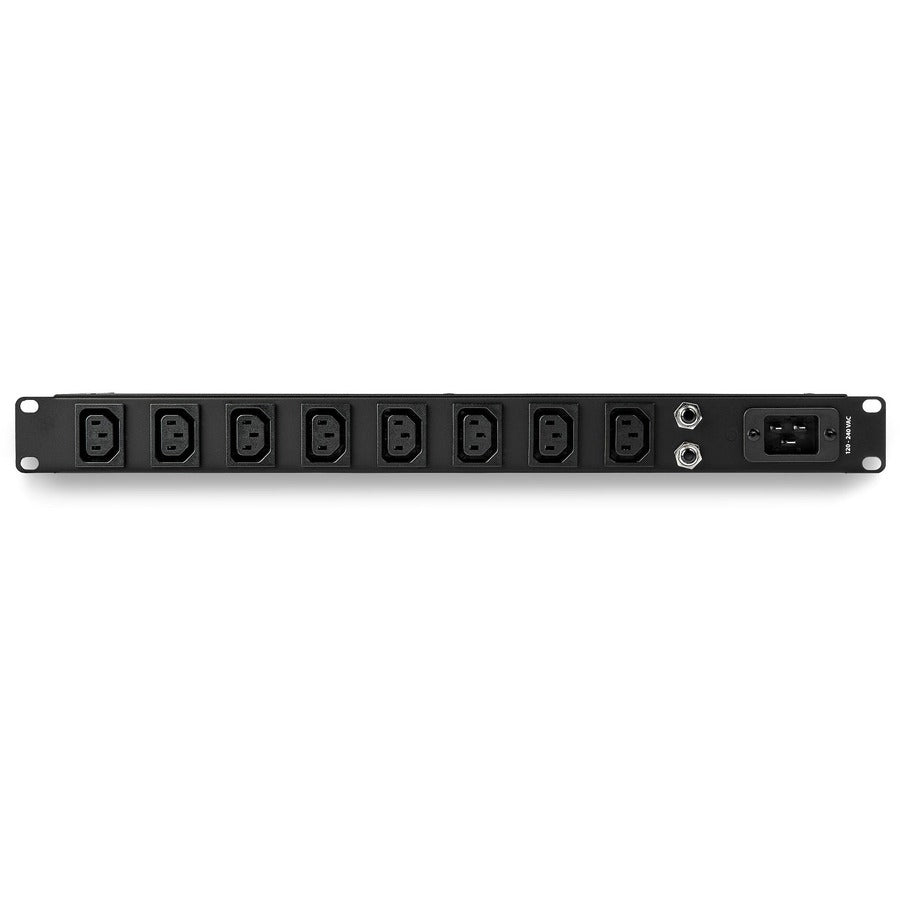 StarTech.com 1U 19" 8 Port Rack Mount PDU, IEC C13 Socket Rackmount Power Supply/ Strip, Horizontal Server Rack PDU 16A 240V — PDU08C13H