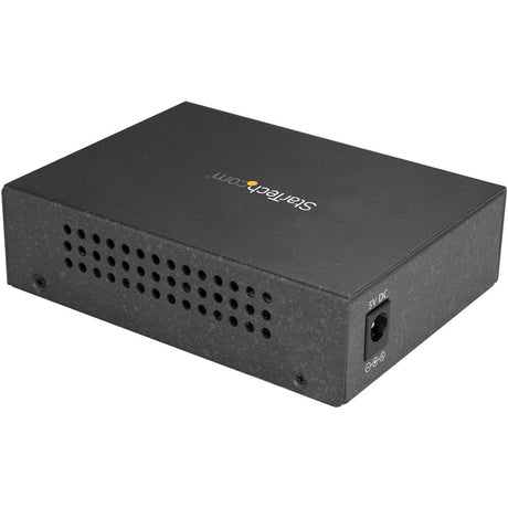 StarTech.com Multimode SC Fiber Ethernet Media Converter - 1000BASE-SX Gigabit Fiber Optic to Copper Bridge - 10/100/1000 Network - 550m — MCMGBSCMM055