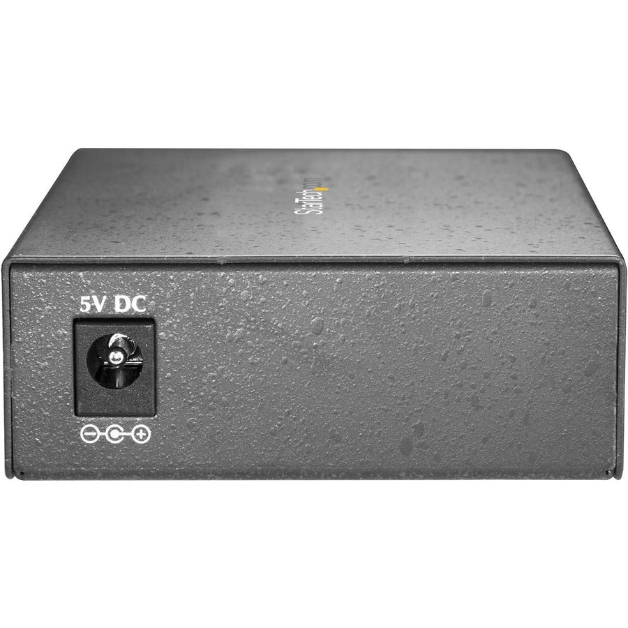 StarTech.com Multimode SC Fiber Ethernet Media Converter - 1000BASE-SX Gigabit Fiber Optic to Copper Bridge - 10/100/1000 Network - 550m — MCMGBSCMM055