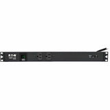 Eaton Tripp Lite Series 2kW Single-Phase Local Metered PDU + ISOBAR Surge Suppression, 3840 Joules, 100-127V Outlets (12 5-20R, 2 5-15R), L5-20P/5-20P, 15 ft. (4.57 m) Cord, 1U Rack-Mount — PDUMH20-ISO