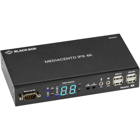Black Box MediaCento IPX 4K Receiver - HDMI, USB, Serial, IR, Audio — VX-HDMI-4KIP-RX