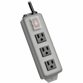 Eaton Tripp Lite Series Industrial Power Strip, 3-Outlet, 9 ft. (2.7 m) Cord, NEMA 5-15P Plug, Switch Guard — 3SP9
