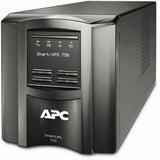 APC Smart-UPS, Line Interactive, 750VA, Tower, 120V, 6x NEMA 5-15R outlets, SmartConnect Port+SmartSlot, AVR, LCD — SMT750C