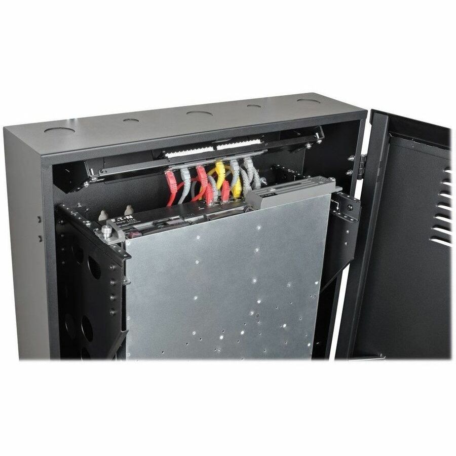 Eaton Tripp Lite Series SmartRack 4U Low-Profile Vertical-Mount Switch-Depth Wall-Mount Rack Enclosure Cabinet — SRWF4U