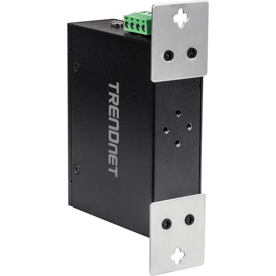 TRENDnet 5-Port Industrial Fast Ethernet DIN-Rail Switch, TI-E50, 5 x Fast Ethernet Ports, IP50 Rated, Extreme Temperature Operating Range, 1Gbps Switching Capacity, Lifetime Protection — TI-E50