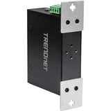 TRENDnet 5-Port Industrial Fast Ethernet DIN-Rail Switch, TI-E50, 5 x Fast Ethernet Ports, IP50 Rated, Extreme Temperature Operating Range, 1Gbps Switching Capacity, Lifetime Protection — TI-E50