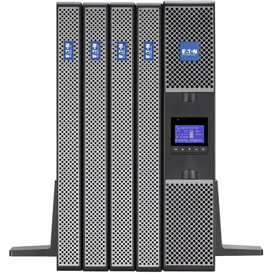 Eaton 9PX 2000VA 1800W 120V Online Double-Conversion UPS - 5-20P, 6x 5-20R, 1 L5-20R, Lithium-ion Battery, Cybersecure Network Card, 2U Rack/Tower — 9PX2000RTN-L