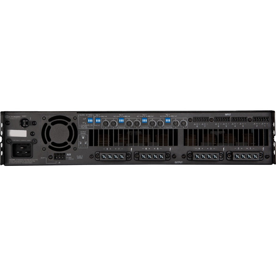 Crown DriveCore Install 8|600 Amplifier - 3600 W RMS - 8 Channel — DCI8X600-U-USFX