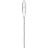 Belkin Braided USB-C to Lightning Cable (2m / 6.6ft, White) — CAA004bt2MWH
