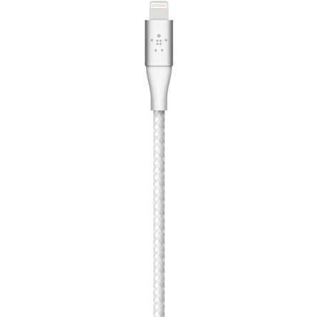 Belkin Braided USB-C to Lightning Cable (2m / 6.6ft, White) — CAA004bt2MWH