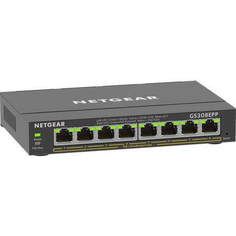 Netgear 8-Port Gigabit Ethernet PoE+ Smart Managed Plus Switch — GS308EPP-100NAS