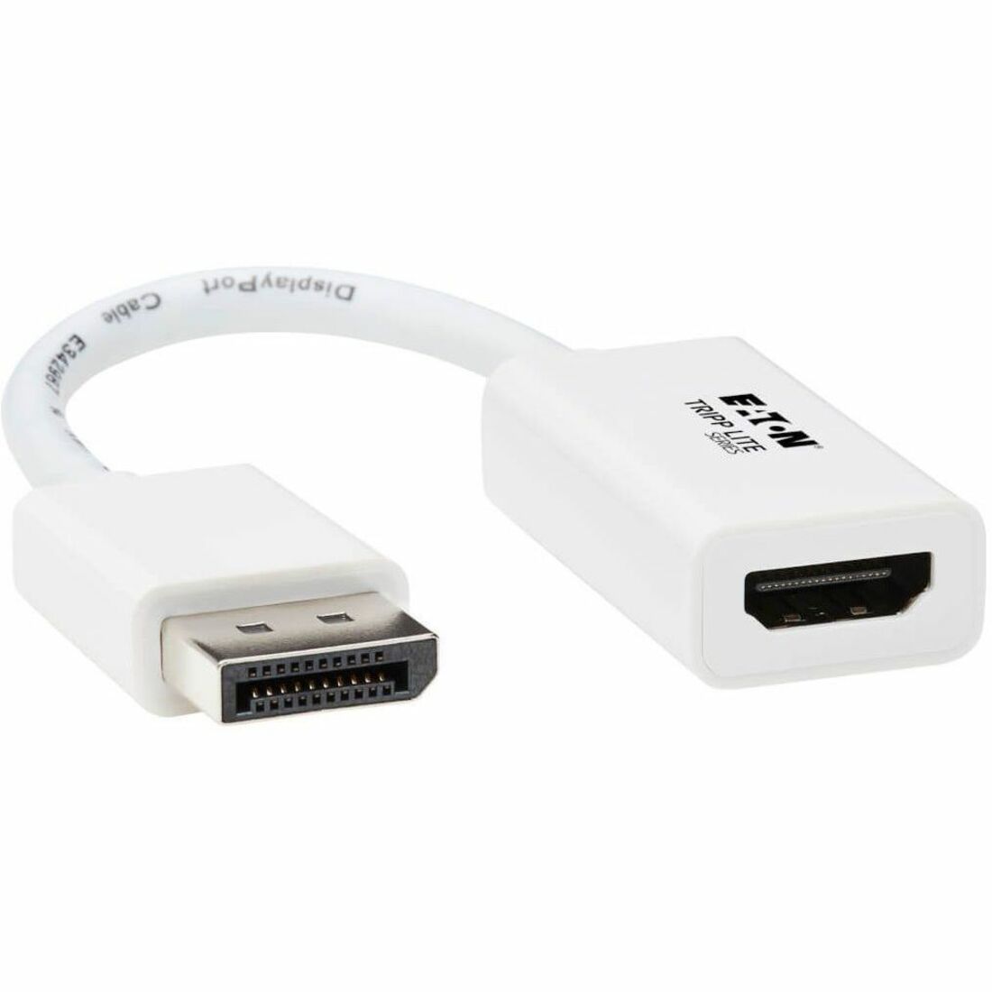 Eaton Tripp Lite Series DisplayPort to HDMI Active Adapter (M/F) - 4K 60Hz, HDR, DP 1.2, HDCP 2.2, White, 6 in. — P136-06N-HDR-W