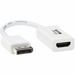Eaton Tripp Lite Series DisplayPort to HDMI Active Adapter (M/F) - 4K 60Hz, HDR, DP 1.2, HDCP 2.2, White, 6 in. — P136-06N-HDR-W