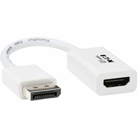 Eaton Tripp Lite Series DisplayPort to HDMI Active Adapter (M/F) - 4K 60Hz, HDR, DP 1.2, HDCP 2.2, White, 6 in. — P136-06N-HDR-W