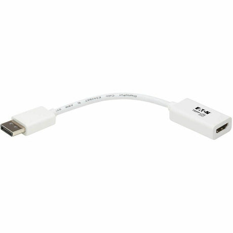 Eaton Tripp Lite Series DisplayPort to HDMI Active Adapter (M/F) - 4K 60Hz, HDR, DP 1.2, HDCP 2.2, White, 6 in. — P136-06N-HDR-W