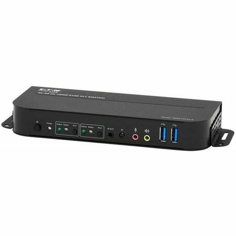 Eaton Tripp Lite Series 2-Port HDMI/USB KVM Switch - 4K 60 Hz, HDR, HDCP 2.2, IR, USB Sharing, USB 3.0 Cables — B005-HUA2-K