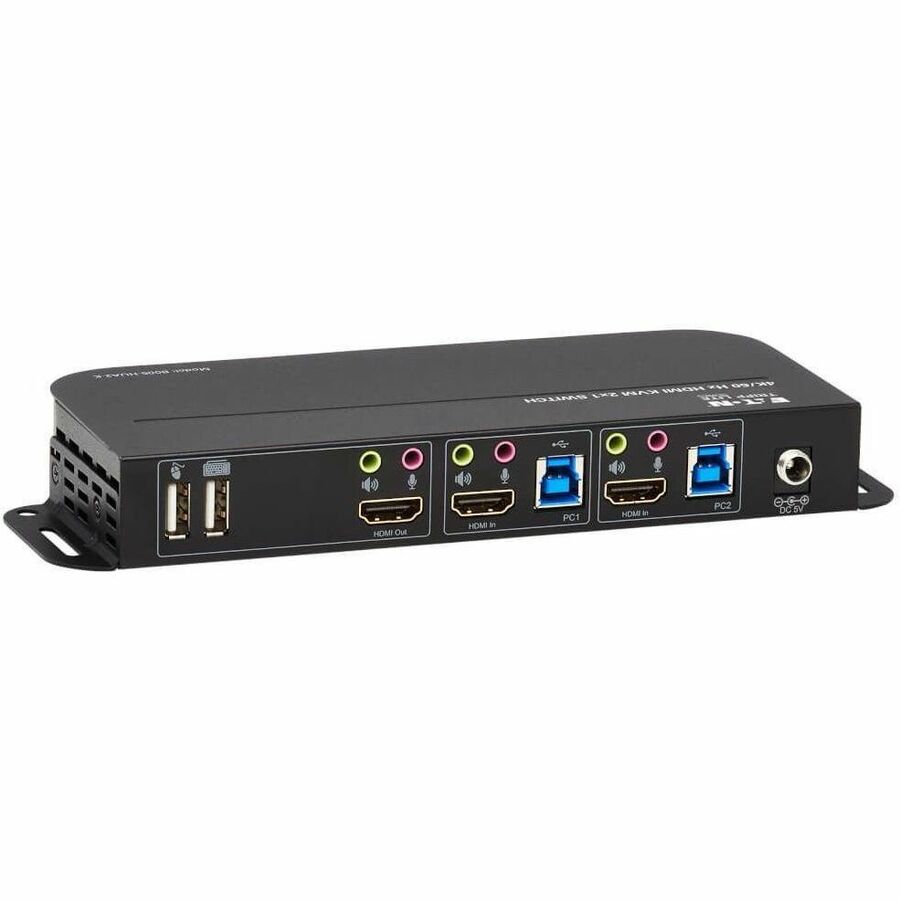Eaton Tripp Lite Series 2-Port HDMI/USB KVM Switch - 4K 60 Hz, HDR, HDCP 2.2, IR, USB Sharing, USB 3.0 Cables — B005-HUA2-K