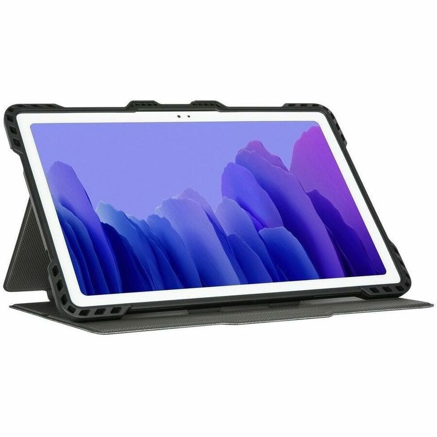 Targus Pro-Tek THZ888GL Carrying Case (Folio) for 10.4" Samsung Galaxy Tab A7 Tablet - Black/Charcoal — THZ888GL