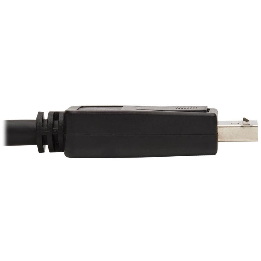 Eaton Tripp Lite Series DisplayPort 1.2 to HDMI Active Adapter Cable (M/M), 4K 60 Hz, HDR, Secure-Grip Plugs, Black, 20 ft. (6.1 m) — P582-020-4K6AE