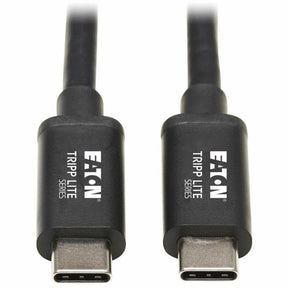 Eaton Tripp Lite Series Thunderbolt 3 Passive Cable (M/M) - 20 Gbps, 5A 100W Power Delivery, 4K/60 Hz, 2M (6.56 ft.), Black — MTB3-02M-5A-B