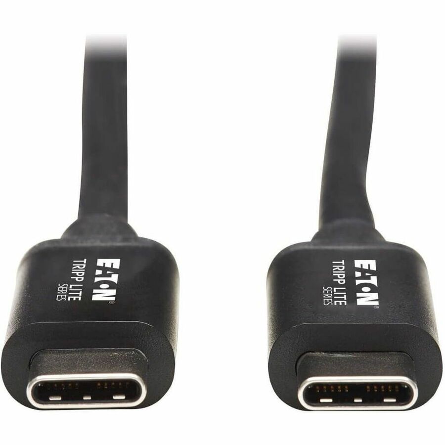 Eaton Tripp Lite Series Thunderbolt 3 Passive Cable (M/M) - 20 Gbps, 5A 100W Power Delivery, 4K/60 Hz, 2M (6.56 ft.), Black — MTB3-02M-5A-B