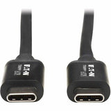 Eaton Tripp Lite Series Thunderbolt 3 Passive Cable (M/M) - 20 Gbps, 5A 100W Power Delivery, 4K/60 Hz, 2M (6.56 ft.), Black — MTB3-02M-5A-B