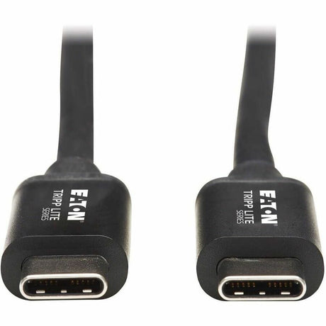 Eaton Tripp Lite Series Thunderbolt 3 Passive Cable (M/M) - 20 Gbps, 5A 100W Power Delivery, 4K/60 Hz, 2M (6.56 ft.), Black — MTB3-02M-5A-B