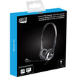 Adesso USB Stereo Headset with Adjustable Microphone- Noise Cancelling- Mono - USB - Wired - Over-the-head - 6 ft Cable -, Omni-directional Microphone - Black — XtreamP2