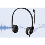 Adesso USB Stereo Headset with Adjustable Microphone- Noise Cancelling- Mono - USB - Wired - Over-the-head - 6 ft Cable -, Omni-directional Microphone - Black — XtreamP2