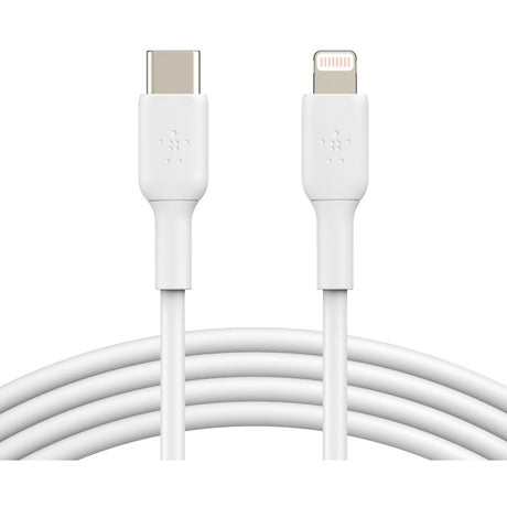 Belkin BoostCharge USB-C to Lightning Cable (1 meter / 3.3 foot, White) — CAA003bt1MWH