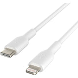 Belkin BoostCharge USB-C to Lightning Cable (1 meter / 3.3 foot, White) — CAA003bt1MWH